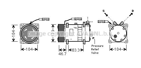 AVA QUALITY COOLING Kompressor,kliimaseade MNAK048